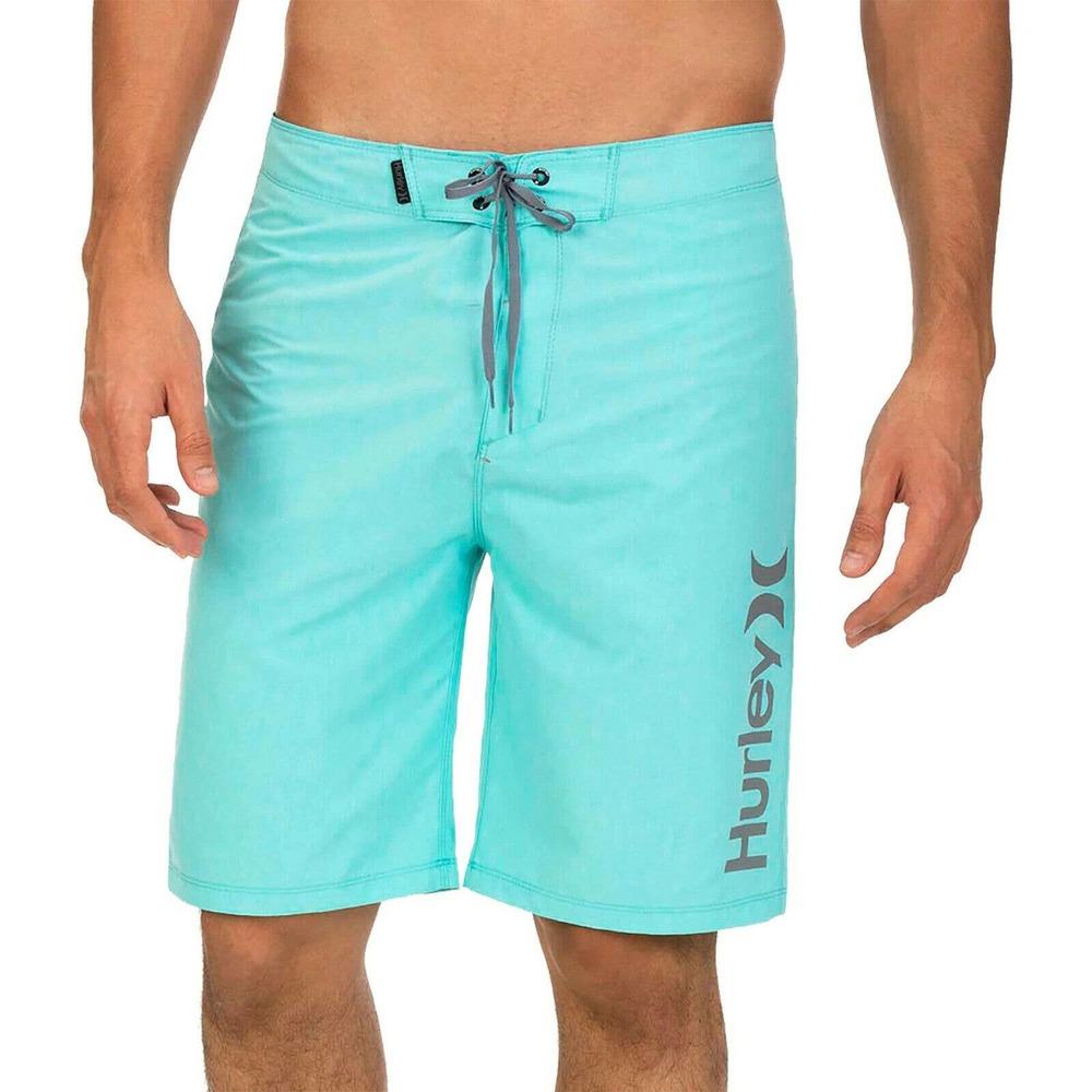 Hurley Men's One & Only Heather 21" Boardshorts - Aurora Green